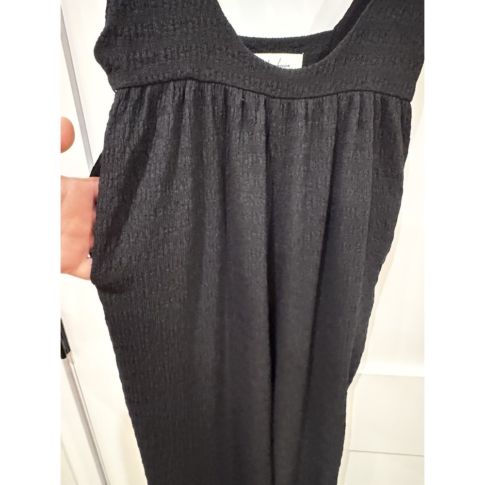 Johnny Becca Women XS Jumpsuit PANTS Romper Overall Wide Leg Ruched Retro - Picture 7 of 10